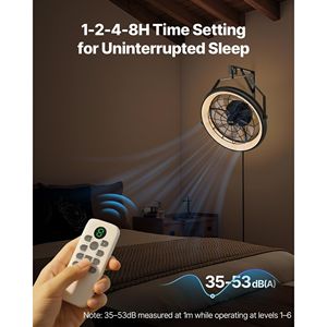 Ventilatore da Parete da 22 Pollici con Telecomando, 6 Velocità, Luce a 3 Colori Reversibile e Dimmerabile, Garanzia di Oltre 20 Anni - Product Image 3