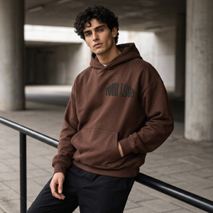 Sudadera con Capucha Extra Grande para Hombre, de Algodón Grueso, Estilo Urbano, Informal, a la Moda - Product Image 1