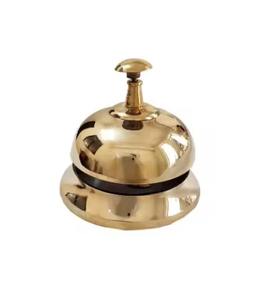 Campana de Metal para Mostrador de Hostelería, Campana de Escritorio para Llamadas de Huéspedes y Servicio de Recepción - Product Image 1