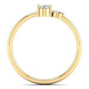 Anillos de boda REYES de alta calidad en oro sólido de 14K con diamantes cultivados en laboratorio HPHT CVD para mujer, precio al por mayor, joyería fina. - Product Image 4