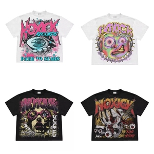 T-shirt en coton délavé à l'acide 100% haute qualité, style rétro streetwear premium USA pour homme, coupe lourde, idéal pour la gym - Product Image 6