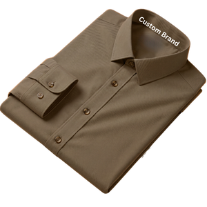 Shirts for Men White Twill Long Sleeve Slim Fit Non <b>Iron</b> Business OEM Wholesale Manufacturer - Product Image 5