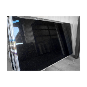 High Quality Polished Black Galaxy Granite <b>Stone</b> Slabs Tiles for Flooring Kitchen Countertop Wall Decoration - Product Image 5