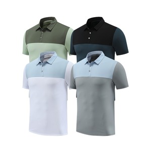 Camisetas Polo de Manga Corta de Moda para Hombre, Camisetas de Golf que Absorben la Humedad, Camisas Casuales de Trabajo de Secado Rápido con Cuello - Product Image 1