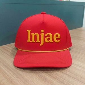 Gorras de Golf Personalizadas OEM de 5 Paneles, Perforadas con Corte Láser, Bordado 3D, Visera Precurvada, Estructuradas, ODM, MOQ Bajo, de Fábrica - Product Image 1