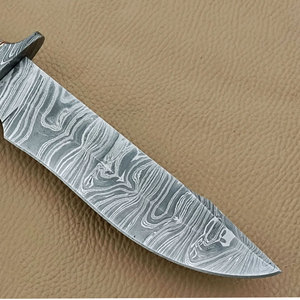 Cuchillo de Caza de Acero de Damasco de Alta Resistencia con Personalización OEM para Bushcraft, Camping y Uso al Aire Libre - Product Image 6