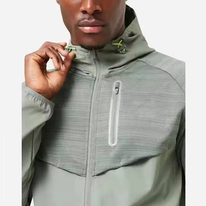 New Custom Two Piece Windbreaker Jacket Set Hooded Elastic Waist Men's Winter Streetwear <b>Tracksuit</b> 100% Polyester Razers Impex - Product Image 3