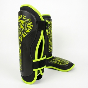 Protège-tibias de boxe personnalisés en cuir, protège-tibias de MMA, protège-jambes de boxe, protège-tibias de boxe d'entraînement OEM, best-seller - Product Image 5