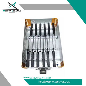 Microsect Reusable Manual Curette Kit 12pcs <b>Surgical</b> Curettes Tray Stainless Steel Orthopedic Medical <b>Instruments</b> CE Certified - Product Image 6
