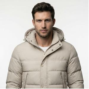 Veste polaire personnalisée à la mode pour homme Veste brillante Vestes en duvet - Product Image 1