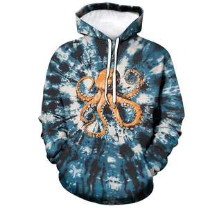 Sweat-shirts décontractés pour hommes personnalisés en sublimation, 100 % polyester polaire, séchage rapide, respirants, imprimés couleur intégrale, à capuche - Product Image 1