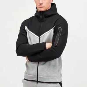 Sudadera con capucha de lana para hombre con logotipo personalizado OEM, sudadera con capucha de algodón premium para entrenamiento en el gimnasio, venta al por mayor - Product Image 5