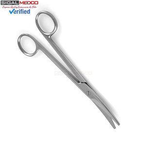 กรรไกรผ่าตัดคุณภาพพรีเมียม ปลายโค้งมน ทำจากสแตนเลส ขนาด 17.15 ซม. ใช้ซ้ำได้ แบบใช้มือ - Product Image 5