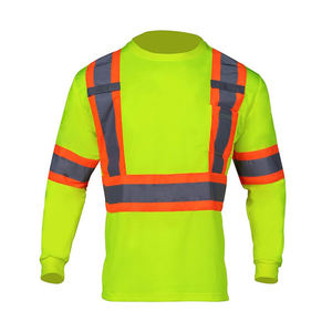 Camisetas de Trabajo de Alta Visibilidad Reflectantes para Hombre, Camiseta de Seguridad de Secado Rápido - Product Image 3