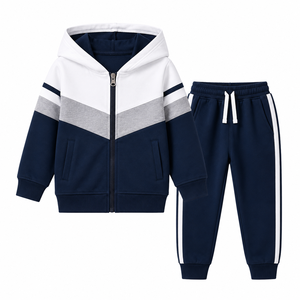Conjunto de Sudadera con Capucha y Pantalones Deportivos de Dos Piezas con Logotipo Personalizado para Niños, Traje Deportivo para Niños y Niñas - Product Image 1