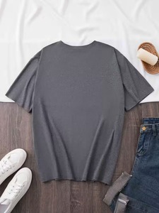 Camiseta de Hombre de Algodón Orgánico de Alta Calidad, 180g, con Estampado de Oso de Dibujos Animados, Anti-Pilling, Manga Corta, Sostenible - Product Image 2
