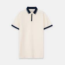 Polo pour homme, vêtements Micah Corporation, T-shirt à bordures contrastées, polo piqué en gros, vêtements de golf coupe ajustée. - Product Image 2