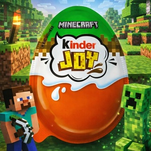 ช็อกโกแลตไข่ KinderJoy พรีเมียมธีม Minecraft พร้อมของเล่นข้างใน ขนมเซอร์ไพรส์สำหรับเด็ก แพ็คใหญ่จากโรงงานโดยตรงจากเยอรมนี - Product Image 3