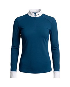 Women's Equestrian Riding <b>Base</b> <b>Layer</b> Perforated Mesh Horse Sport Top Custom Supplier - Product Image 1