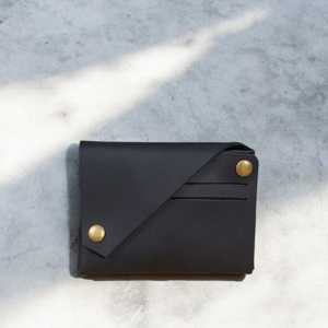 Fine Leather Stitchless <b>Wallet</b> Minimalist Slim Card Case No Stitch Genuine Leather <b>RFID</b> Blocking Men <b>Wallet</b> SLW-0046 - Product Image 1