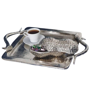 Fabulous Pineapple Design Dry Fruits Serving Dish Finest Quality Silver Metal Tray Home Kitchenware Accessories In Best Price - Product Image 4