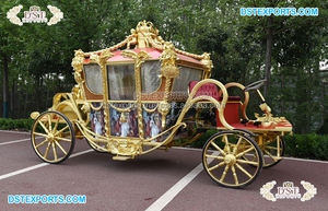Chariot à chevaux Landau au design couvert de luxe Chariot victorien élégant pour mariage Chariot dessiné par Orse au prix de gros - Product Image 5