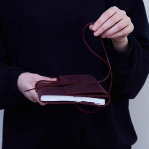 Couverture de carnet et étui de journal en cuir de vachette de qualité supérieure, résistante aux odeurs, protection robuste, format A5, rechargeable, pour usage au bureau LNBC-0052 - Product Image 5