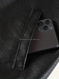 Chaqueta de moda de cuero auténtico con cremallera personalizada para hombre de buena calidad a precios mayoristas chaquetas de moda de cuero de color personalizado - Product Image 4