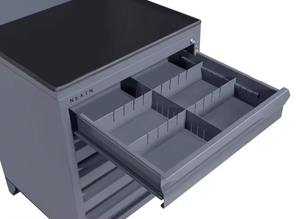 Best Selling Mobile Industrial Tool <b>Storage</b> <b>Trolley</b> <b>with</b> Integrated Smart LED Lighting System and Large <b>Storage</b> Cabinet - Product Image 2