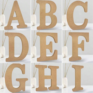 Letras del alfabeto modernas de MDF para una decoración elegante del hogar, letras de MDF pintadas a medida para la decoración de la habitación infantil, colección hecha a mano. - Product Image 4
