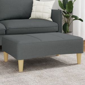 Repose-pieds gris foncé, tabouret et ottoman élégants, fabriqués en contreplaqué polyester et mousse plastique - Product Image 1