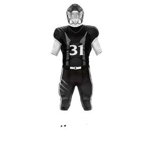 เครื่องแบบฟุตบอลอเมริกัน2025ระบายอากาศกางเกงขาสั้นสีดำระเหิดขนาดพิเศษโลโก้ของคุณเอง - Product Image 1