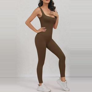 Combinaisons de sport pour femmes, respirantes, en tricot sans couture, de haute qualité, pour l'été, pour le sport et le yoga - Une pièce unie - Product Image 6