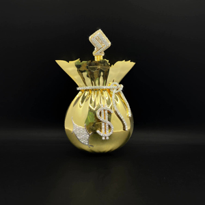 Colgante de Diamantes CZ con Corona Estilo Hip Hop The Ice Legacy Premium, con Aleación Chapada en Rodio para Unisex - Product Image 1