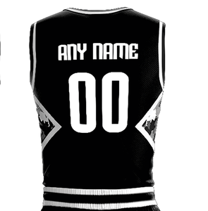 Maillot de basket-ball en polyester 180 GSM au design unique, uniformes d'équipe, séchage rapide, protection UV, col en V, sans manches, personnalisé par sublimation - Product Image 6