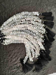 Perles de pierre de lune en forme d'amande, facettées, pour la fabrication de bijoux - Product Image 2