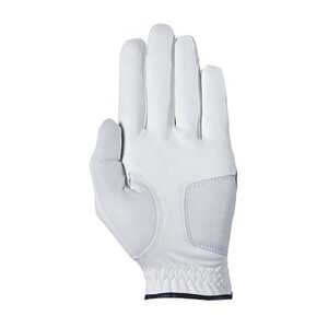Offre Spéciale Gants de golf de haute qualité Sportswear en cuir Pakistan Made Professional Direct Factory Gants de golf de couleur blanche à vendre - Product Image 3