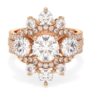 Bagues de fiançailles et de mariage REYES de luxe en or massif 14 carats avec moissanite pour femmes, prix de gros, bijoux fins certifiés GRA - Product Image 2