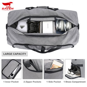 OEM Men's Leather Duffle <b>Bag</b> Luxury <b>Overnight</b> Travel Gym <b>Bag</b> With Custom Branding Customizable Duffle <b>Bags</b> - Product Image 5