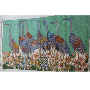 Tapiz de Pared Hecho a Mano en Cachemira, 5 Pies x 3 Pies, Arte Textil Colorido de Primera Calidad con Diseño de Pavo Real, Ecológico, Estilo Bohemio, para Ramadán - Product Image 1