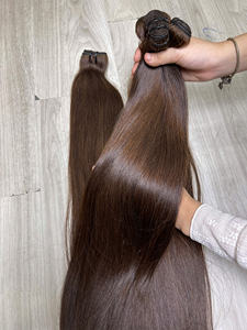 Cabello Natural Liso en Trama, Color Marrón, 100% Cabello Humano Vietnamita, Proveedor Destacado - Product Image 4