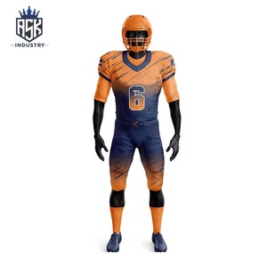 Uniformes de Fútbol Americano Personalizados de Alta Calidad con el Mejor Diseño, Protecciones para Hombros, Tela Transpirable, Impresión Digital, Unisex - Product Image 1