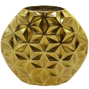 Florero Circular de Diseño en Color Dorado, Decoración para Mesa de Salón, Florero de Aluminio Hecho a Mano, Última Llegada - Product Image 4
