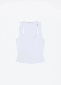 Top Corto sin Mangas con Cuello Redondo para Mujer, Color Sólido, Corte Minimalista, Tejido de Punto, Spandex, Poliéster, Transpirable, para Todas las Temporadas - Product Image 5