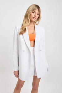 Shorts 100% coton biologique, écologiques et respirants, taille haute, avec ceinture ajustée et jambes droites - Product Image 3