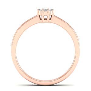 Anillo de Diamantes de Corte Redondo de 0.27 Quilates, Oro Rosa de 14K, Certificado IGI, Calidad Premium REYES, Precio al por Mayor, Joyería Fina de Lujo, Regalo de Boda - Product Image 4