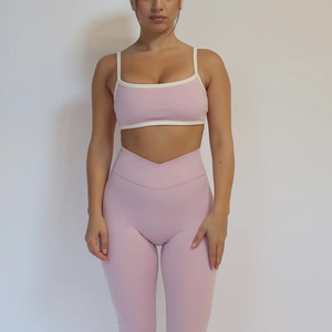 Sujetador Deportivo para Mujer, Soporte Medio, Personalizado, Sin Costuras, Tejido Elástico Cómodo, Secado Rápido, Ecológico, Transpirable, con Recortes, Ropa Deportiva - Product Image 5