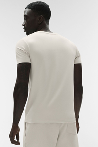 Men's Slim Fit White Cotton T-<b>Shirt</b> Short Sleeve O-Neck Casual Jersey Breathable Solid Color - Product Image 2