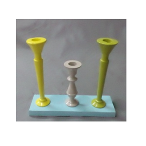 Ensemble de bougeoirs en aluminium faits à la main, colorés, résistants à la chaleur, durables, écologiques, décoration moderne pour la maison, pour les fêtes et les mariages - Product Image 6