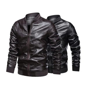 Veste en cuir d'hiver grande taille de haute qualité pour hommes, imperméable, en toile, à capuche, coupe ajustée, unisexe, avec logo personnalisé sur le devant - Product Image 3